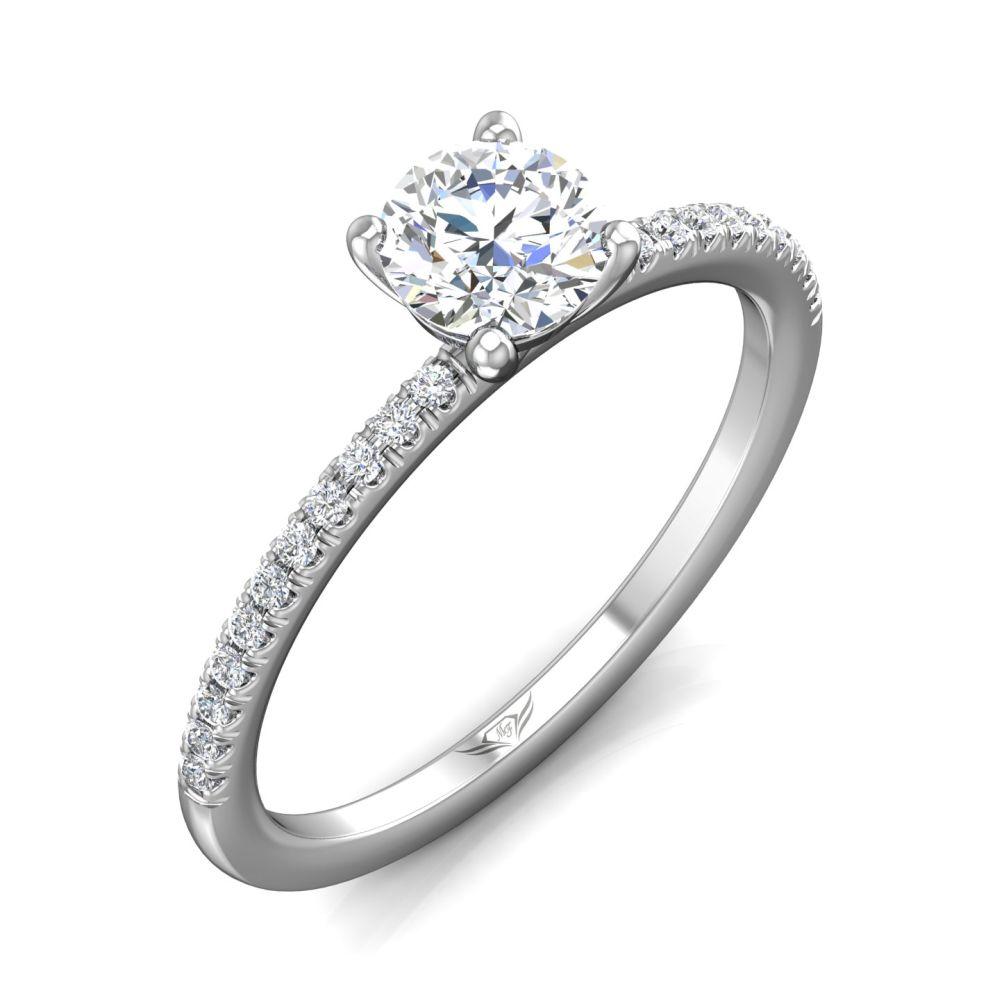 Vincents Fine Jewelry | Martin Flyer | Cutdown Micropave Engagement Ring