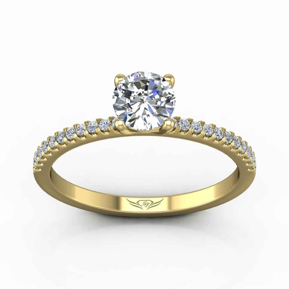 Vincents Fine Jewelry | Martin Flyer | Cutdown Micropave Engagement Ring