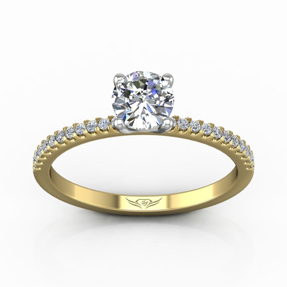 Vincents Fine Jewelry | Martin Flyer | Cutdown Micropave Engagement Ring