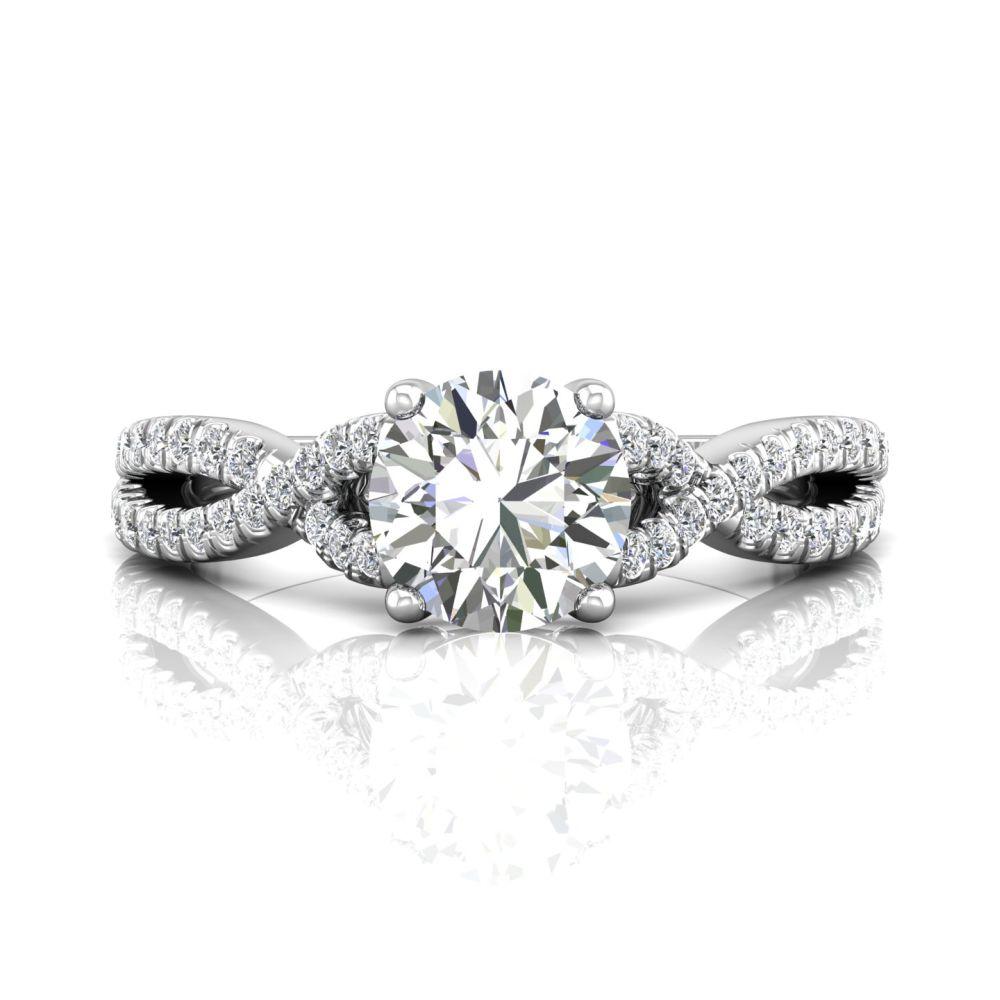 Vincents Fine Jewelry | Martin Flyer | Micropave Engagement Ring