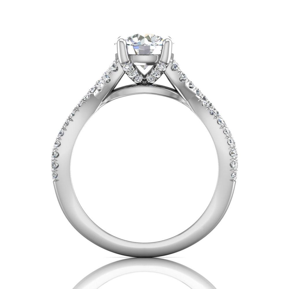 Vincents Fine Jewelry | Martin Flyer | Micropave Engagement Ring