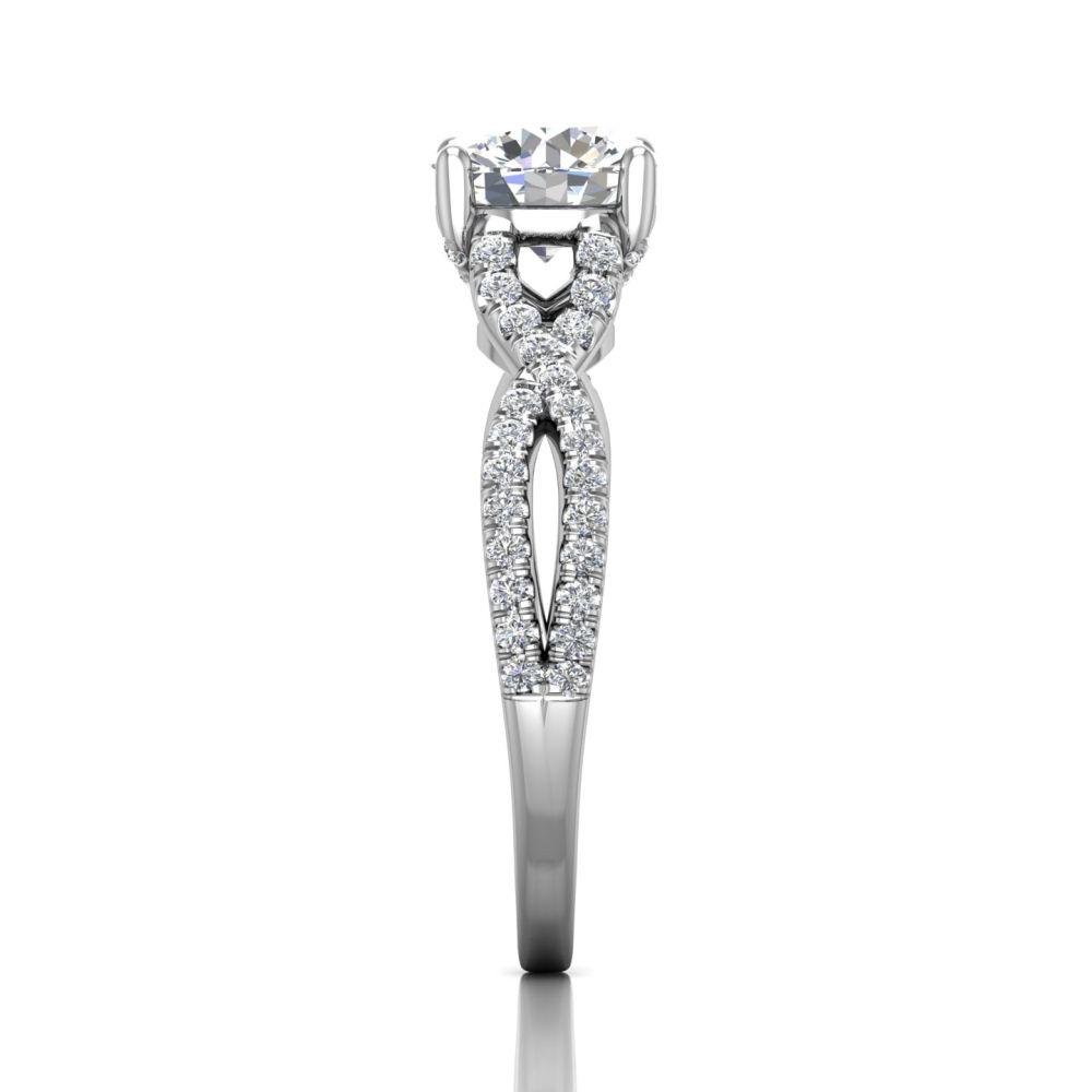 Vincents Fine Jewelry | Martin Flyer | Micropave Engagement Ring