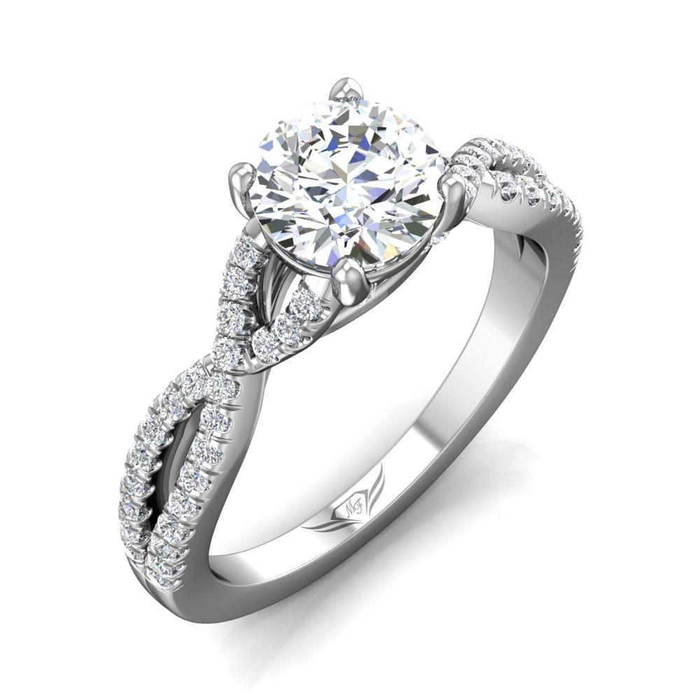 Vincents Fine Jewelry | Martin Flyer | Micropave Engagement Ring