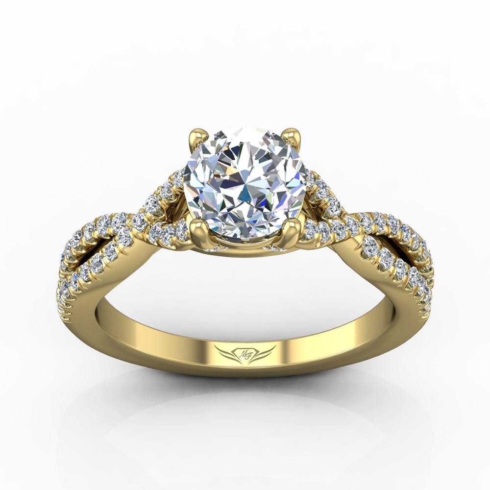 Vincents Fine Jewelry | Martin Flyer | Micropave Engagement Ring