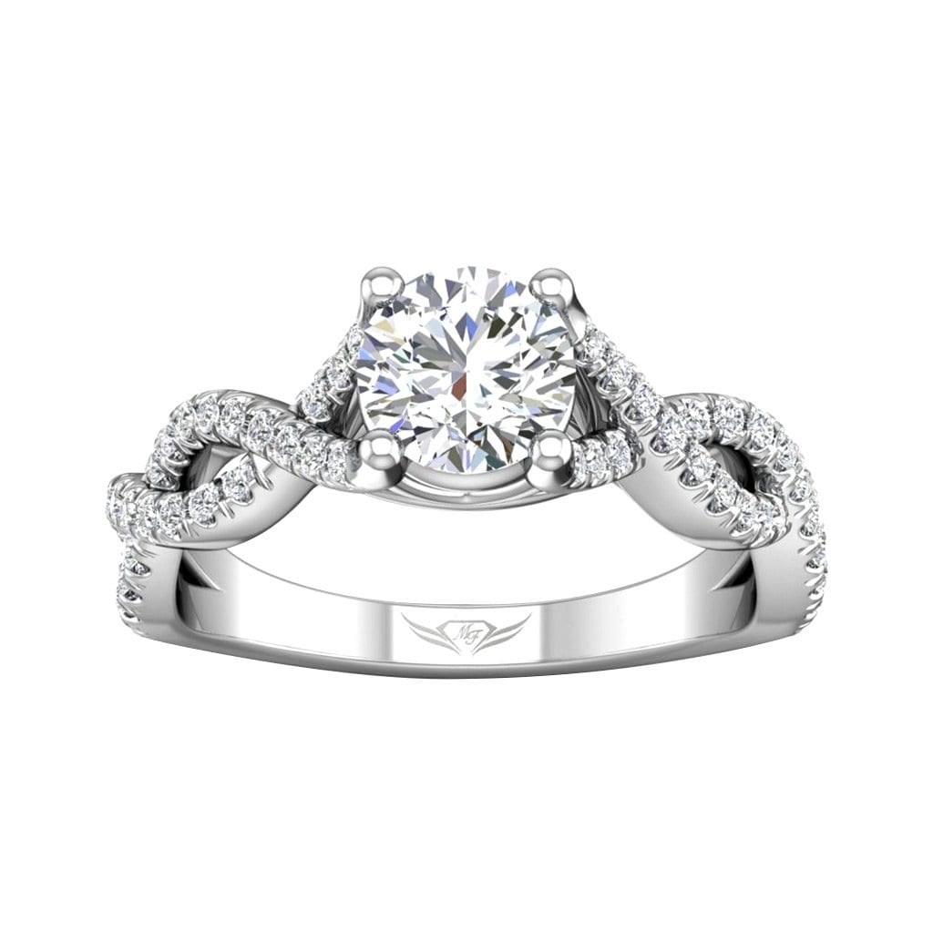 Vincents Fine Jewelry | Martin Flyer | Cutdown Micropave Halo Engagement Ring