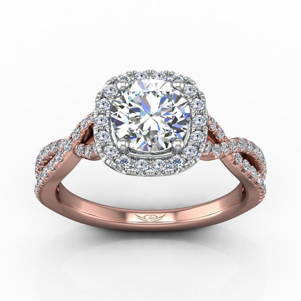 Vincents Fine Jewelry | Martin Flyer | Micropave Engagement Ring