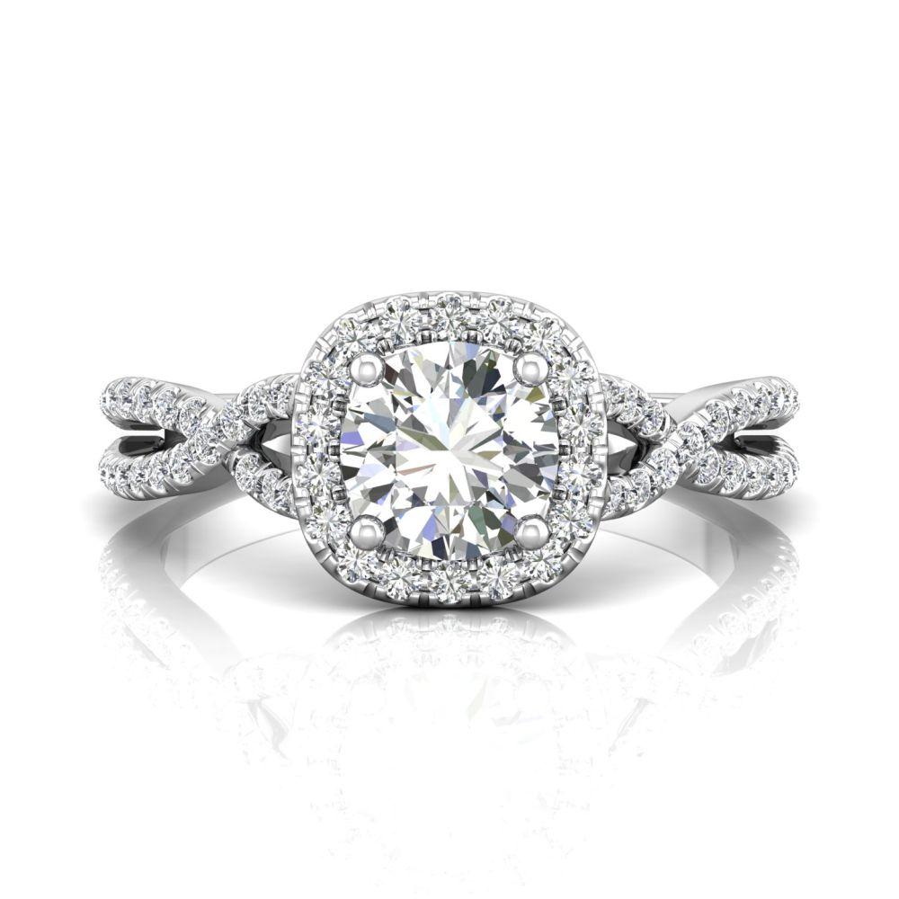 Vincents Fine Jewelry | Martin Flyer | Micropave Engagement Ring