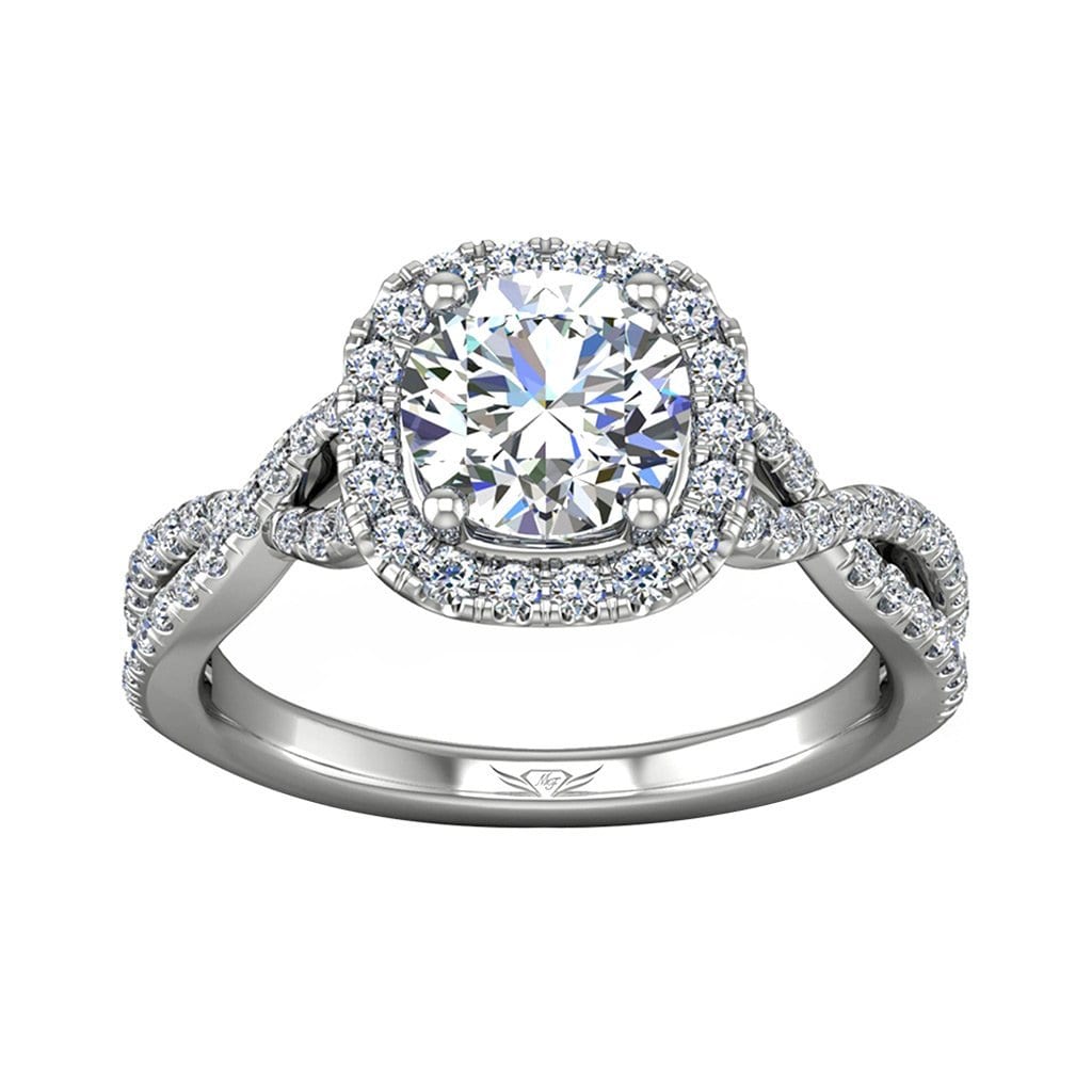 Vincents Fine Jewelry | Martin Flyer | Micropave Engagement Ring