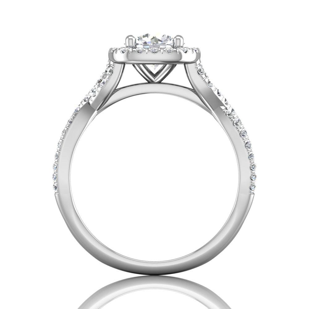 Vincents Fine Jewelry | Martin Flyer | Micropave Engagement Ring
