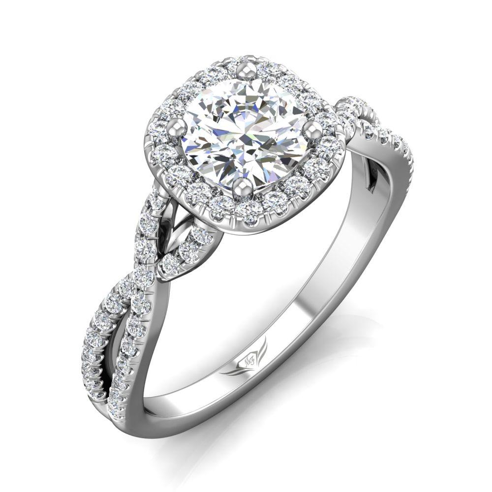 Vincents Fine Jewelry | Martin Flyer | Micropave Engagement Ring