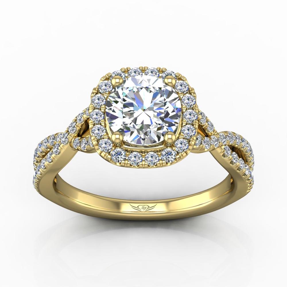 Vincents Fine Jewelry | Martin Flyer | Micropave Engagement Ring