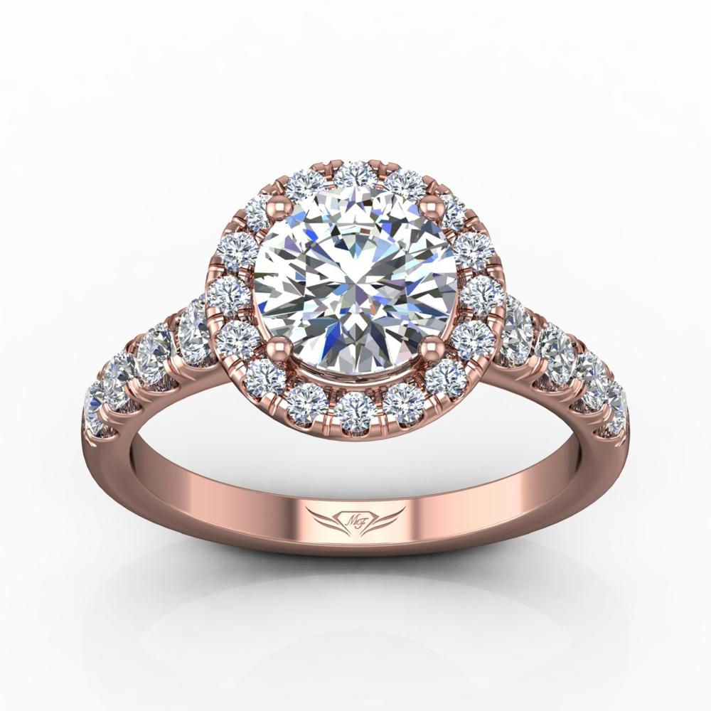 Vincents Fine Jewelry | Martin Flyer | Cutdown Micropave Engagement Ring