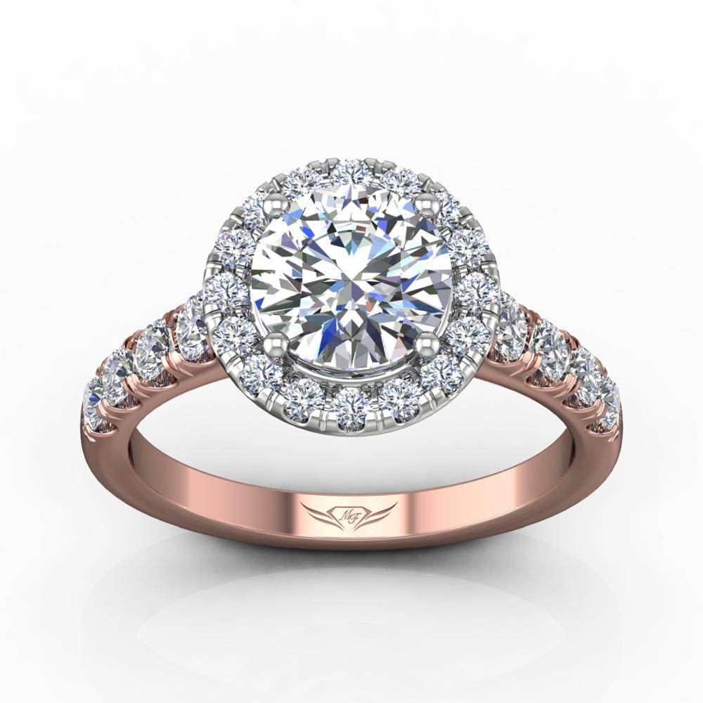 Vincents Fine Jewelry | Martin Flyer | Cutdown Micropave Engagement Ring