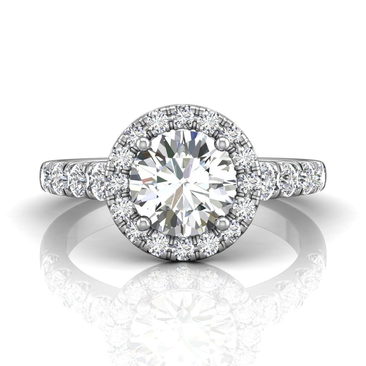 Vincents Fine Jewelry | Martin Flyer | Cutdown Micropave Engagement Ring