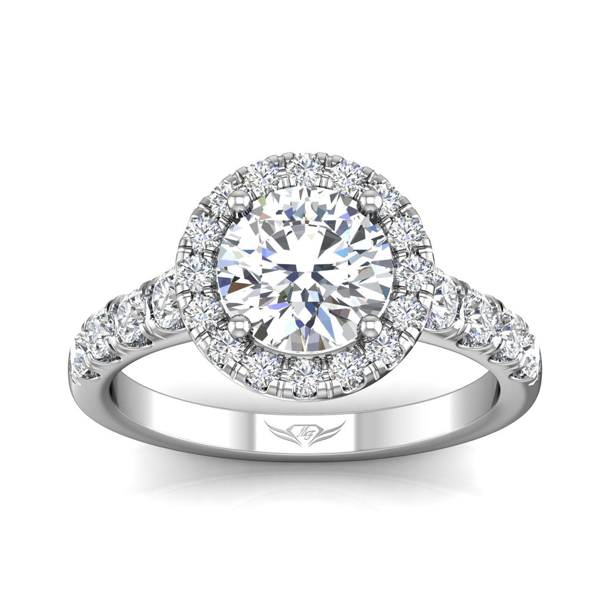 Vincents Fine Jewelry | Martin Flyer | Cutdown Micropave Engagement Ring