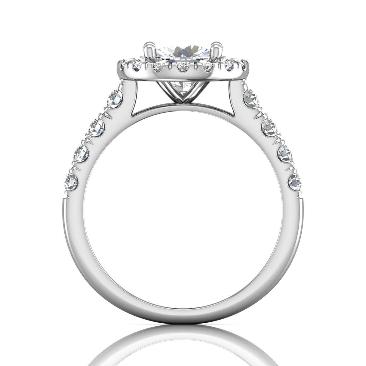 Vincents Fine Jewelry | Martin Flyer | Cutdown Micropave Engagement Ring