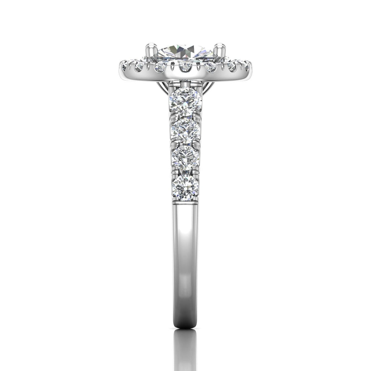 Vincents Fine Jewelry | Martin Flyer | Cutdown Micropave Engagement Ring