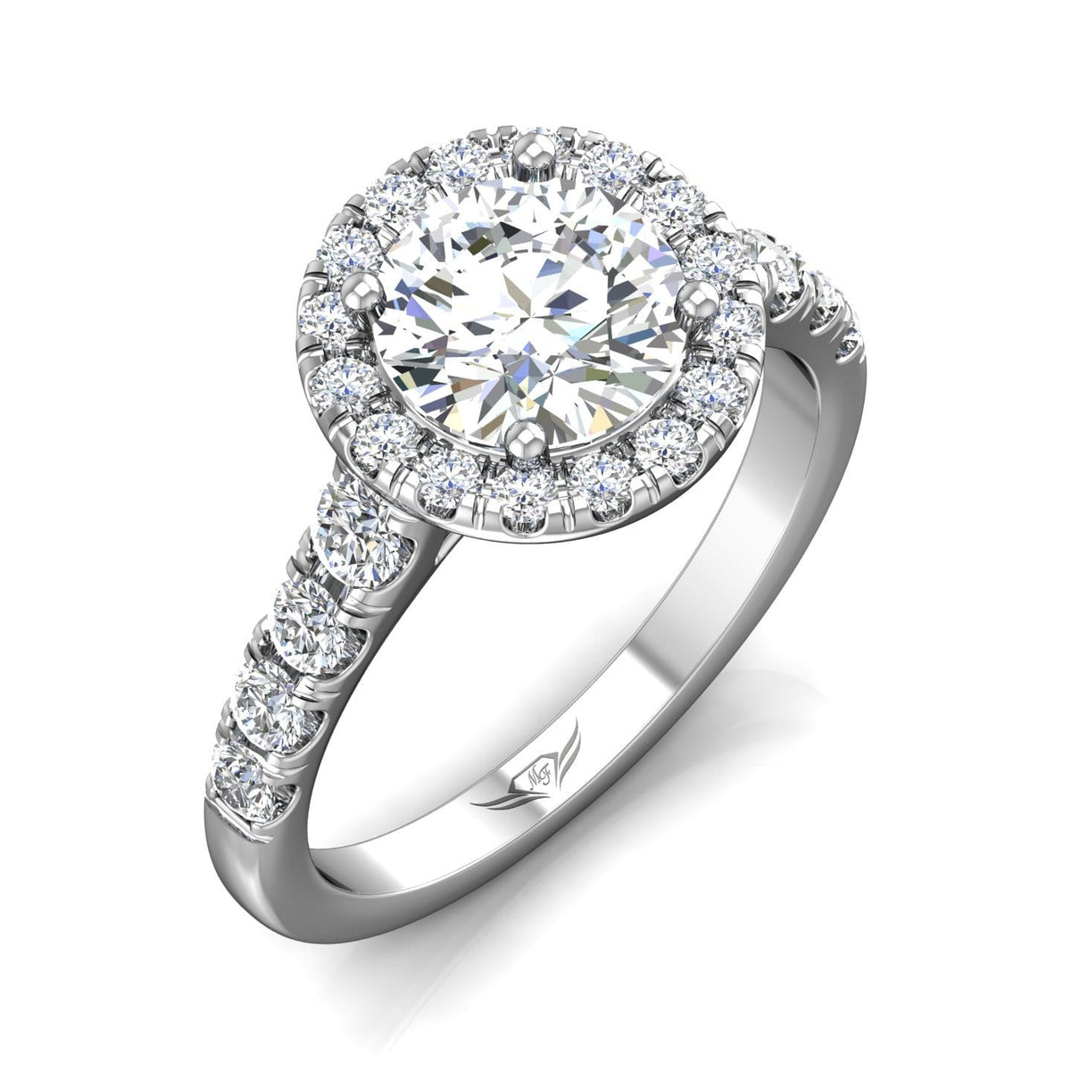 Vincents Fine Jewelry | Martin Flyer | Cutdown Micropave Engagement Ring