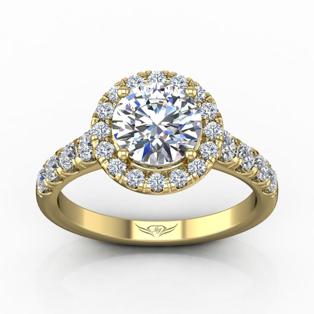 Vincents Fine Jewelry | Martin Flyer | Cutdown Micropave Engagement Ring