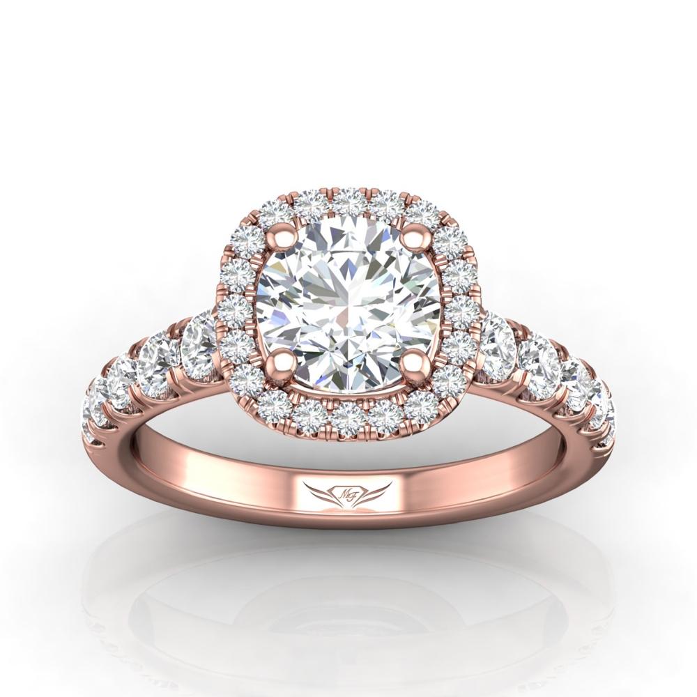 Vincents Fine Jewelry | Martin Flyer | Cutdown Micropave Engagement Ring