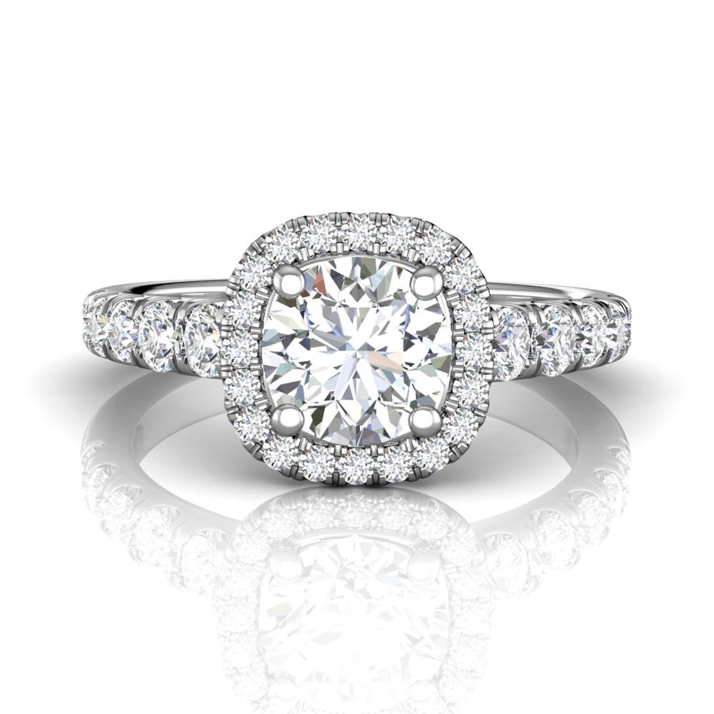 Vincents Fine Jewelry | Martin Flyer | Cutdown Micropave Engagement Ring