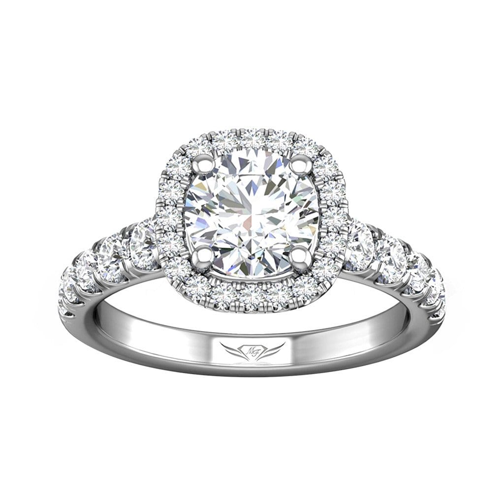 Vincents Fine Jewelry | Martin Flyer | Cutdown Micropave Engagement Ring