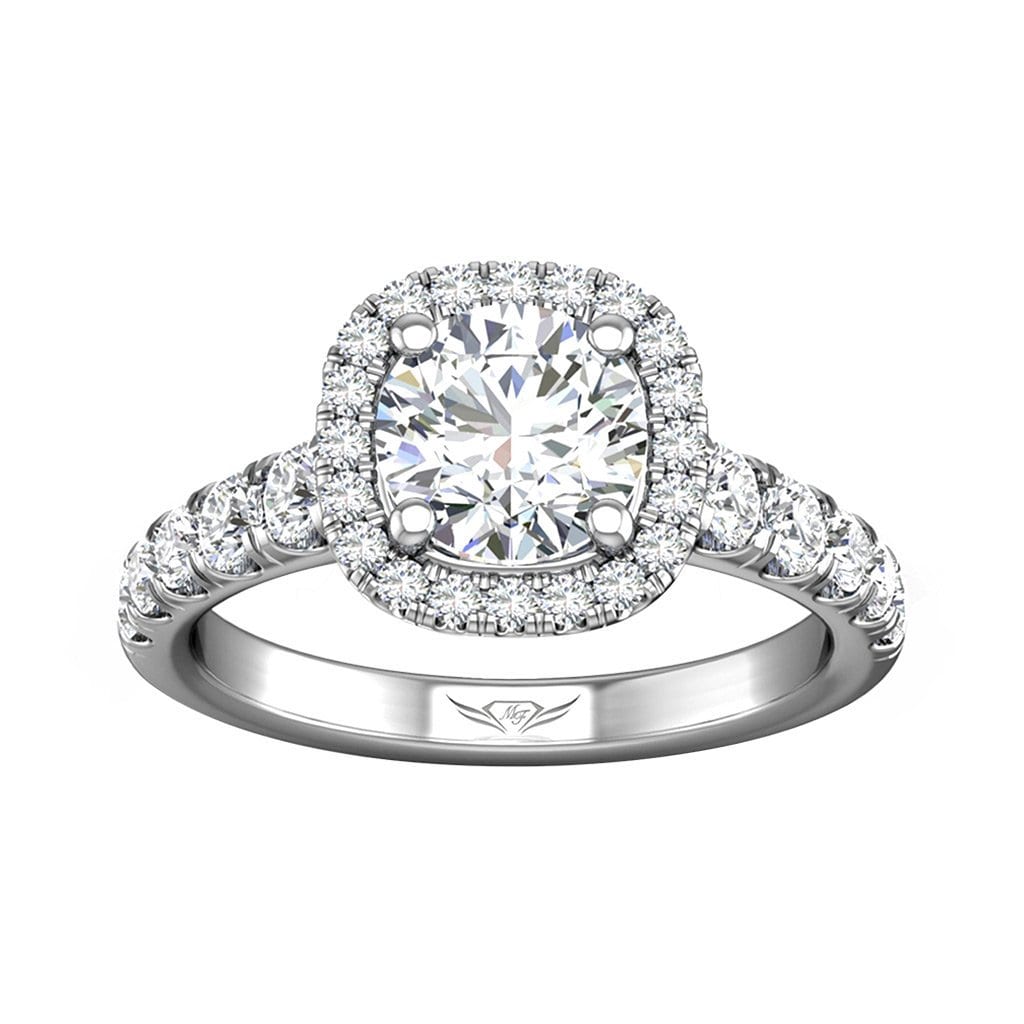Vincents Fine Jewelry | Martin Flyer | Cutdown Micropave Engagement Ring