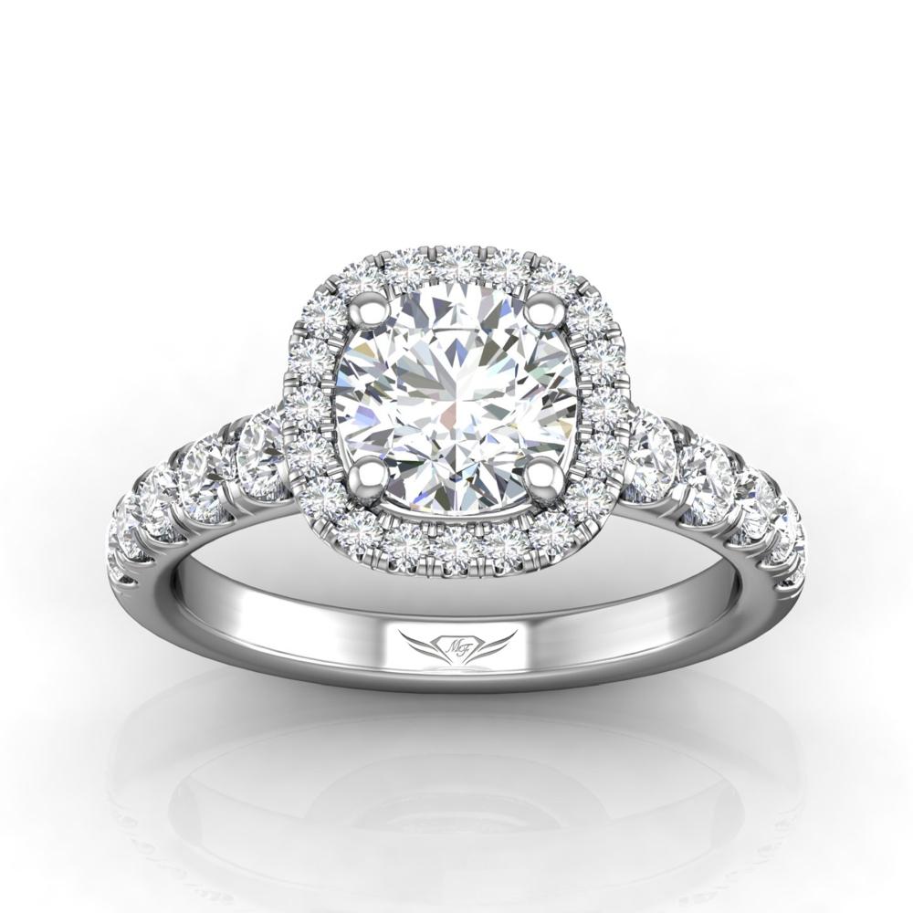 Vincents Fine Jewelry | Martin Flyer | Cutdown Micropave Engagement Ring