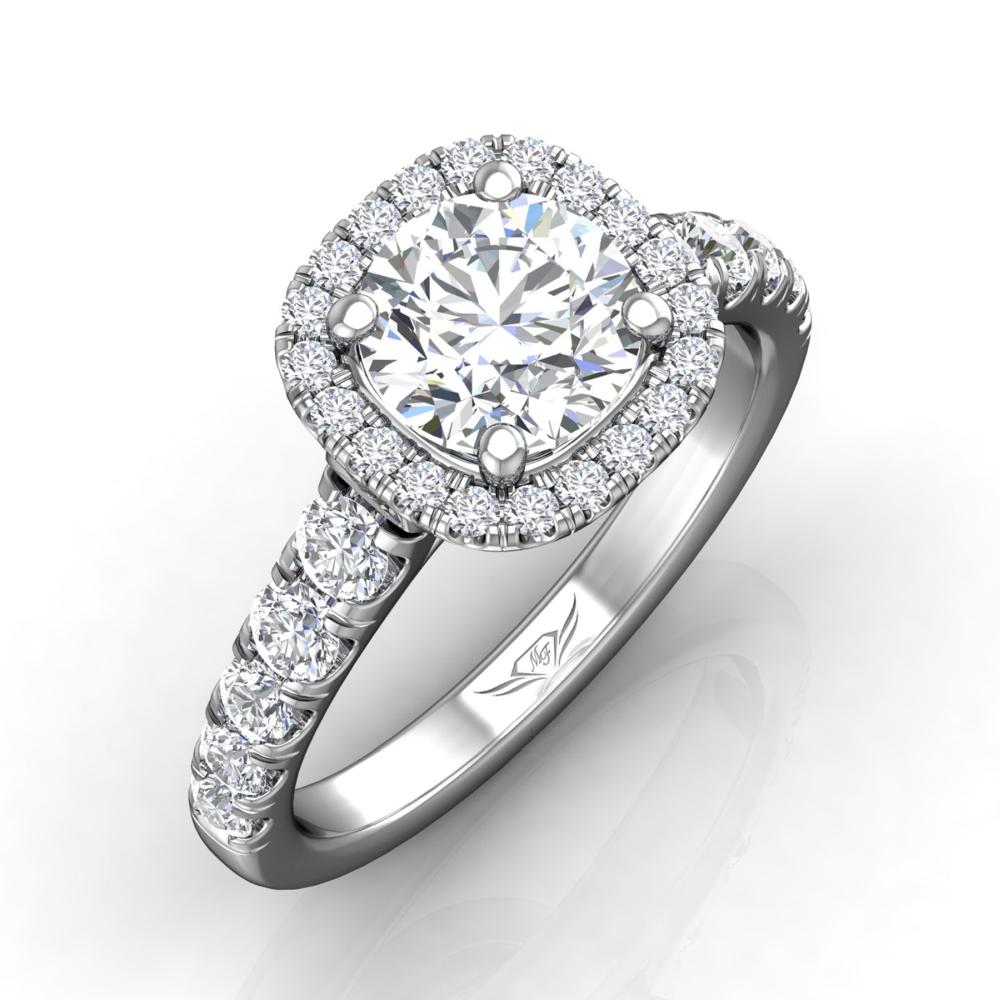 Vincents Fine Jewelry | Martin Flyer | Cutdown Micropave Engagement Ring
