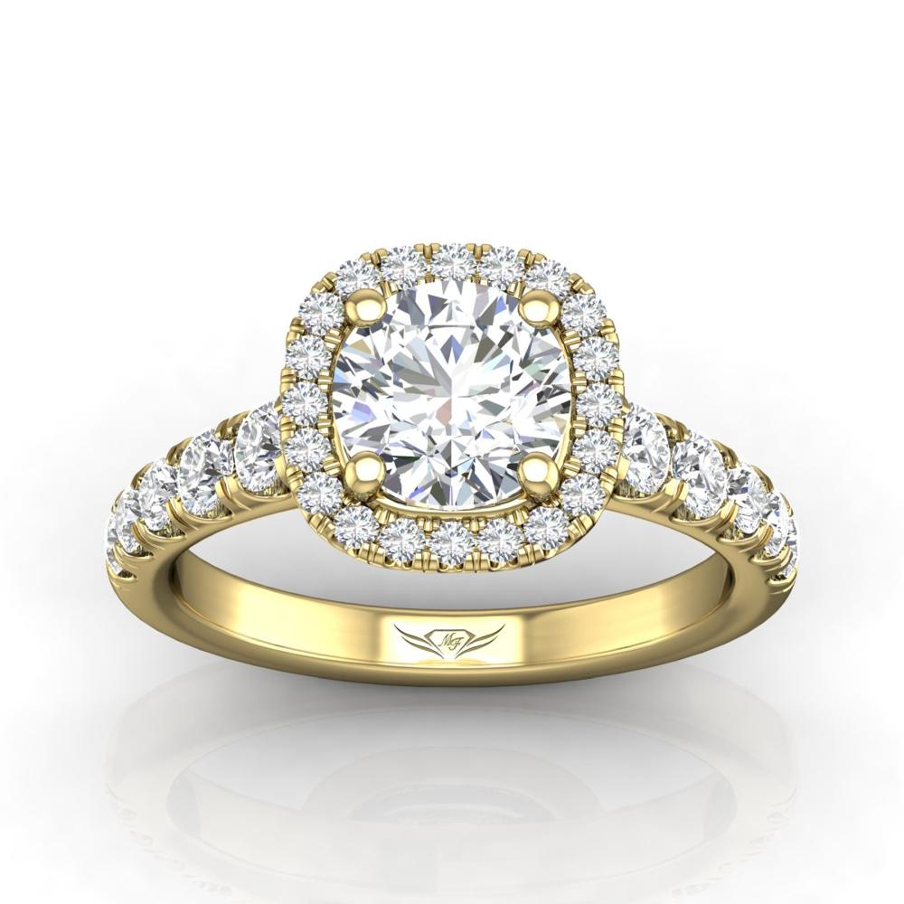 Vincents Fine Jewelry | Martin Flyer | Cutdown Micropave Engagement Ring