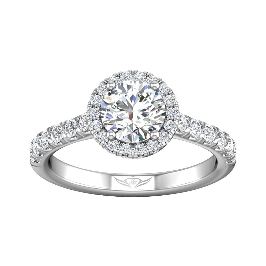 Vincents Fine Jewelry | Martin Flyer | Cutdown Micropave Halo Engagement Ring