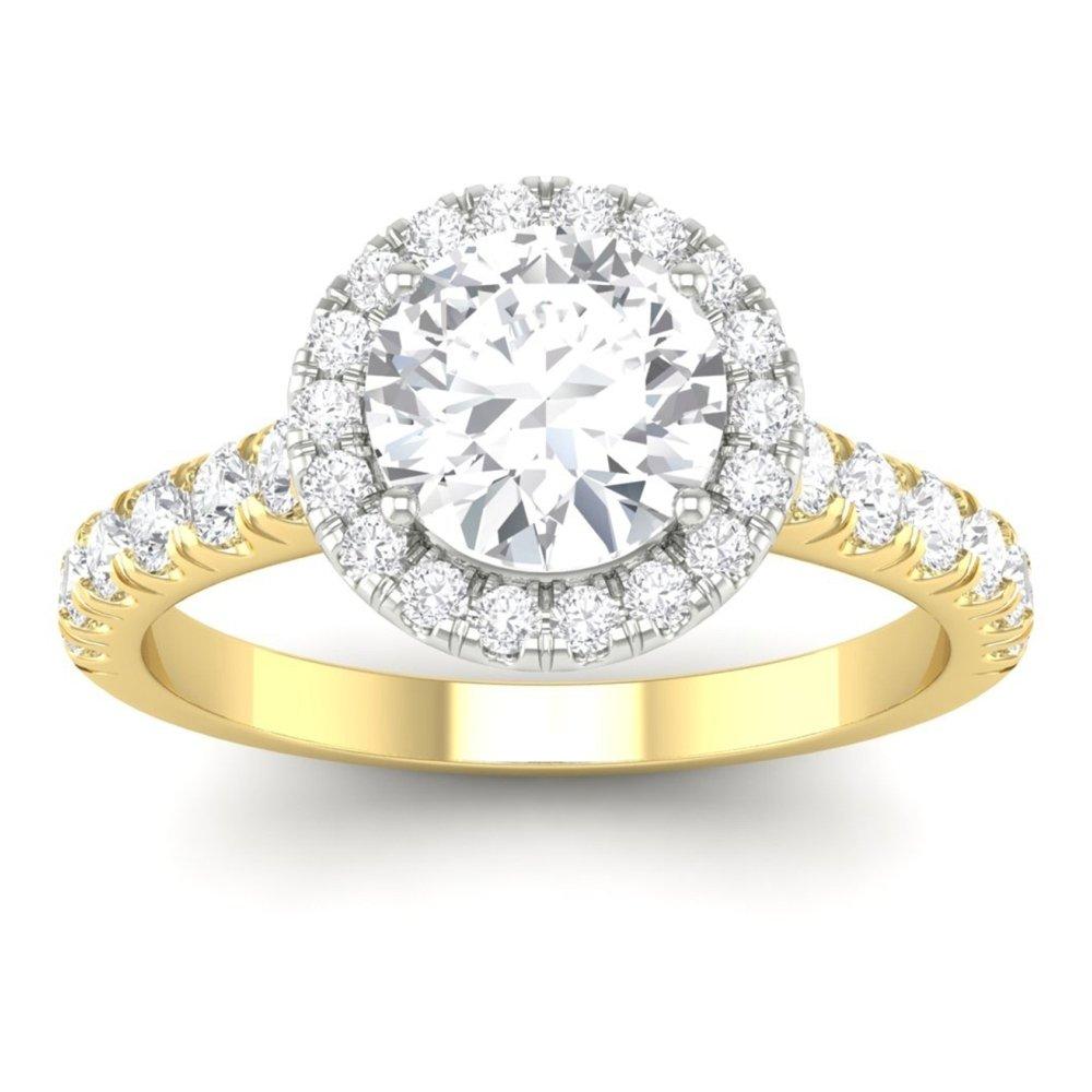 Vincents Fine Jewelry | Martin Flyer | Cutdown Micropave Halo Engagement Ring