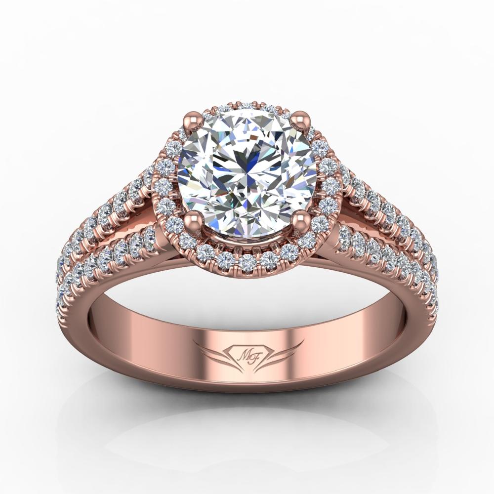 Vincents Fine Jewelry | Martin Flyer | Cutdown Micropave Engagement Ring