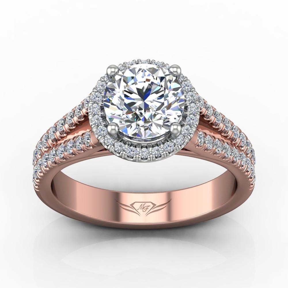 Vincents Fine Jewelry | Martin Flyer | Cutdown Micropave Engagement Ring