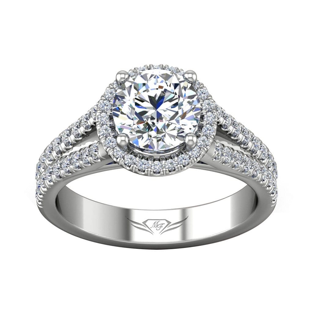 Vincents Fine Jewelry | Martin Flyer | Cutdown Micropave Engagement Ring