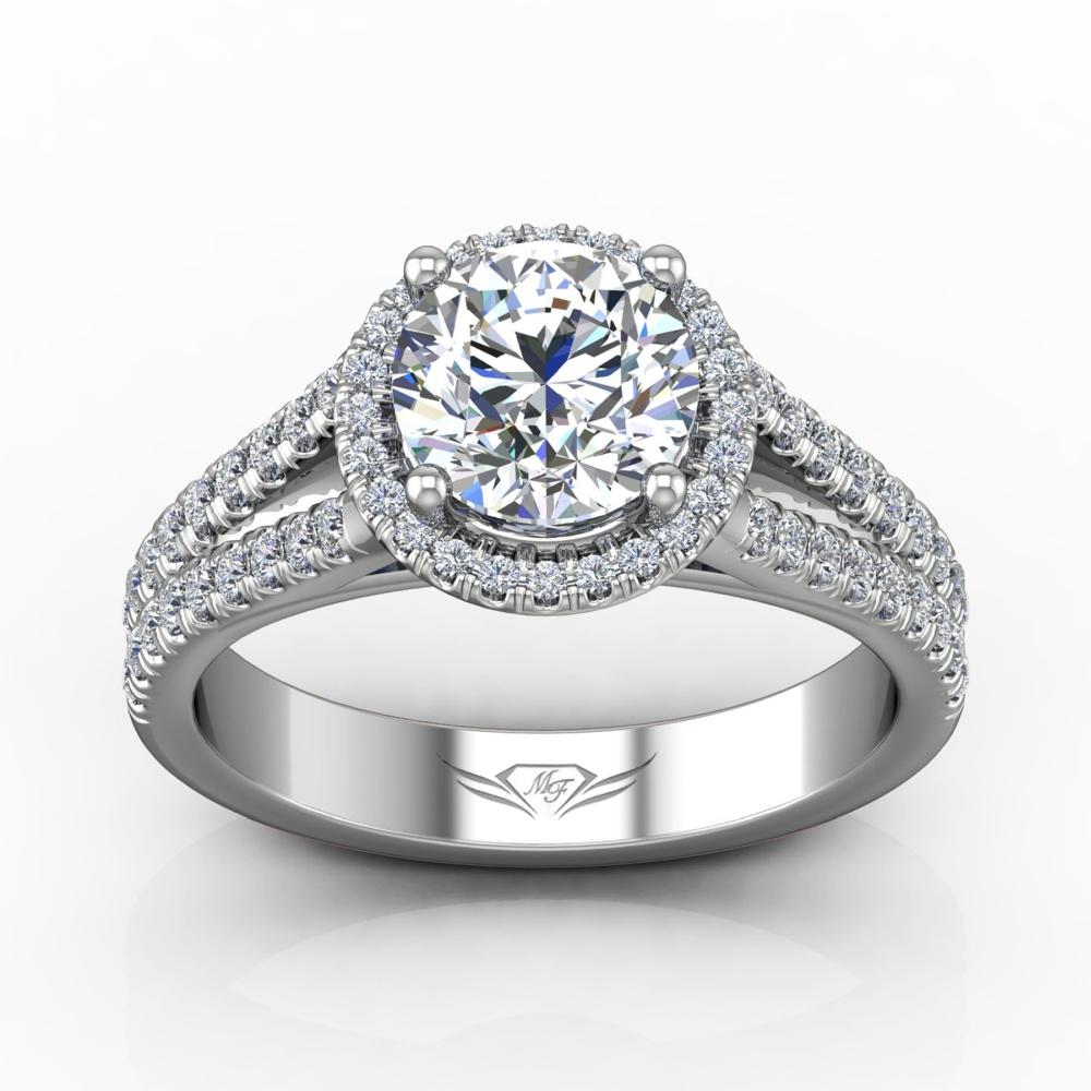 Vincents Fine Jewelry | Martin Flyer | Cutdown Micropave Engagement Ring