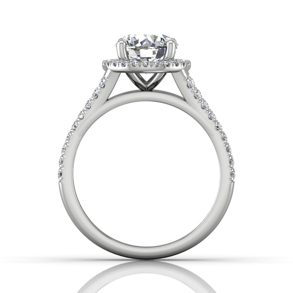 Vincents Fine Jewelry | Martin Flyer | Cutdown Micropave Engagement Ring
