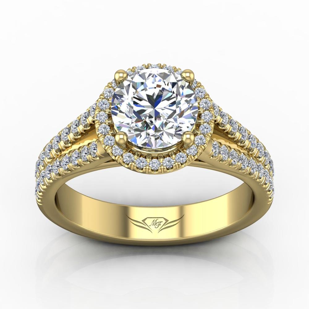 Vincents Fine Jewelry | Martin Flyer | Cutdown Micropave Engagement Ring