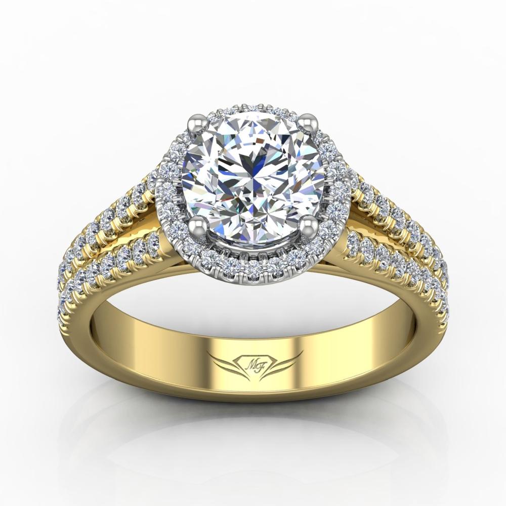 Vincents Fine Jewelry | Martin Flyer | Cutdown Micropave Engagement Ring