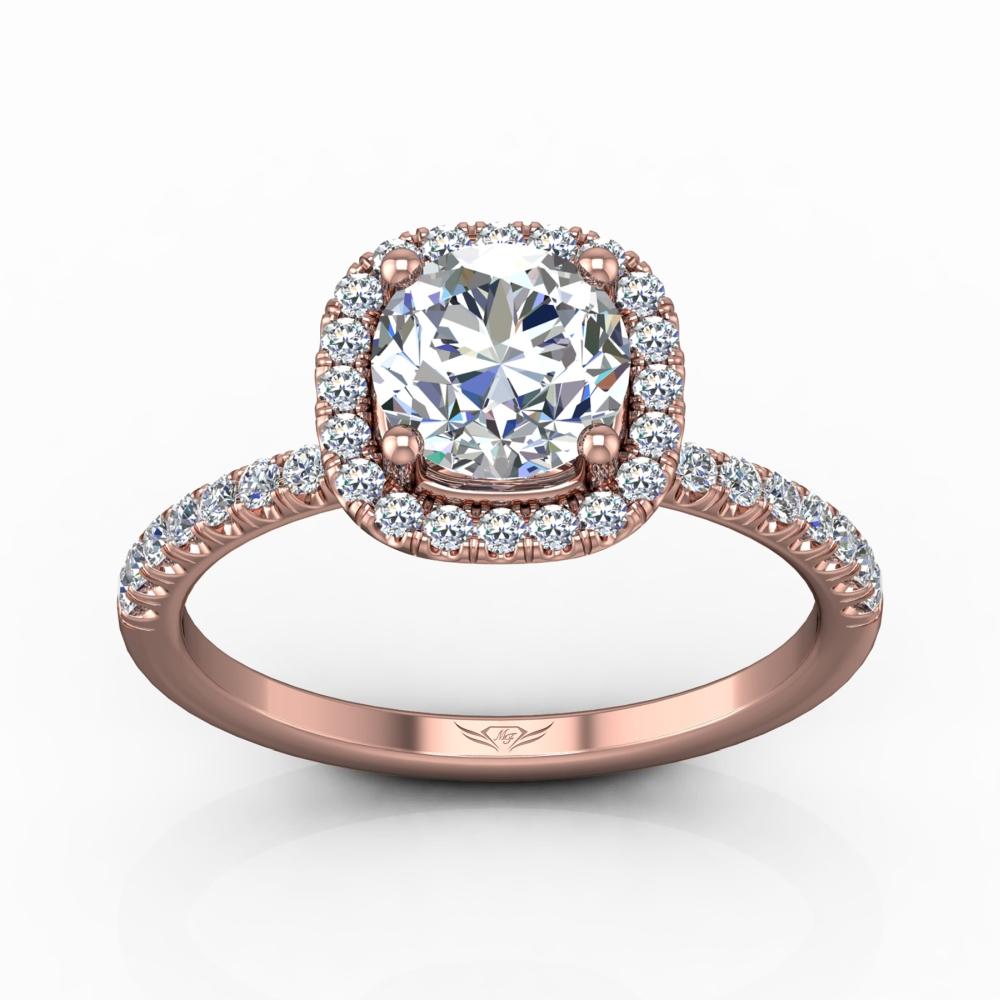 Vincents Fine Jewelry | Martin Flyer | Cutdown Micropave Engagement Ring