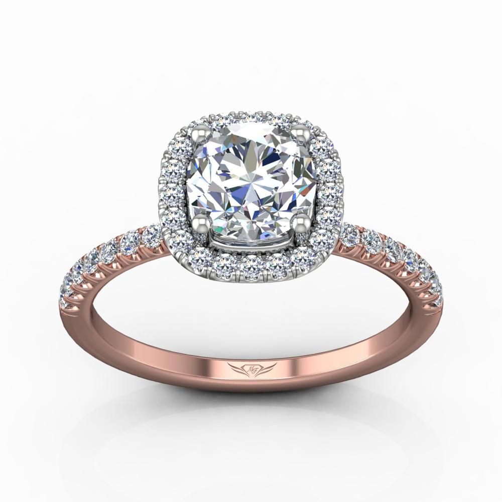 Vincents Fine Jewelry | Martin Flyer | Cutdown Micropave Engagement Ring