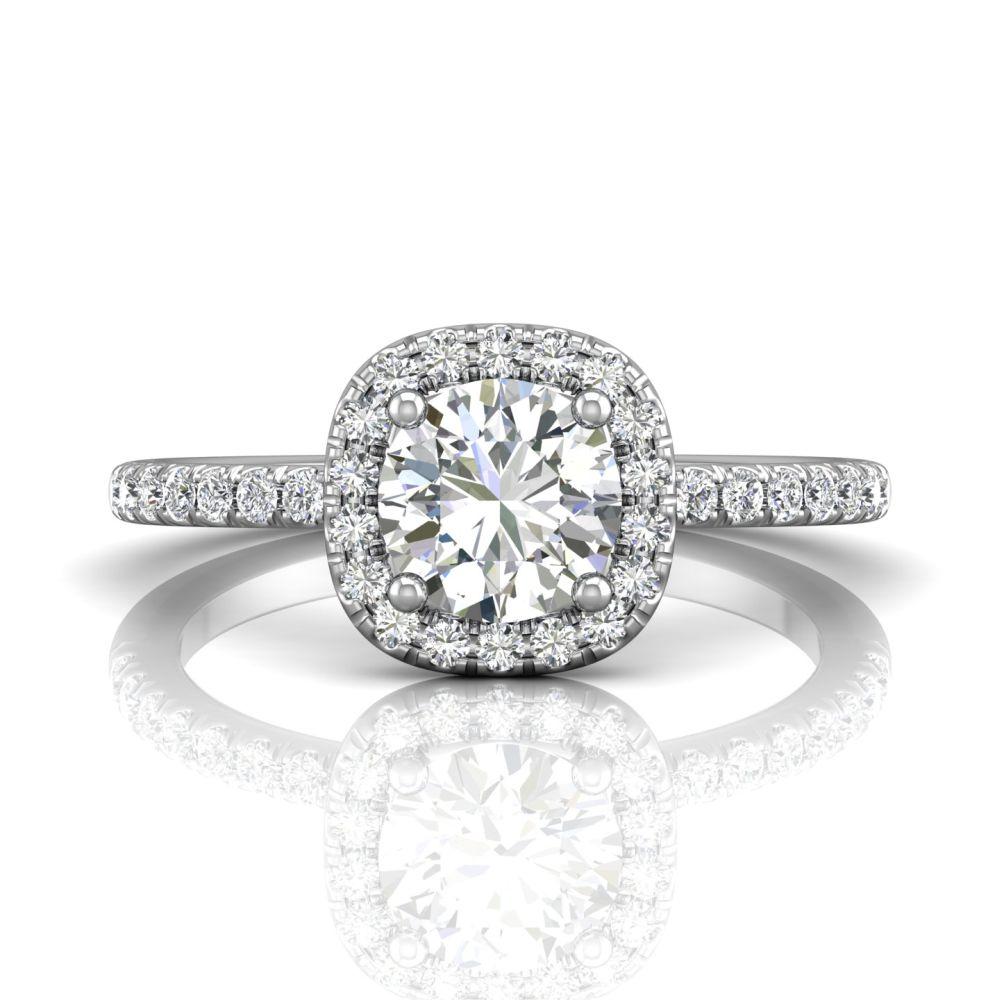 Vincents Fine Jewelry | Martin Flyer | Cutdown Micropave Engagement Ring