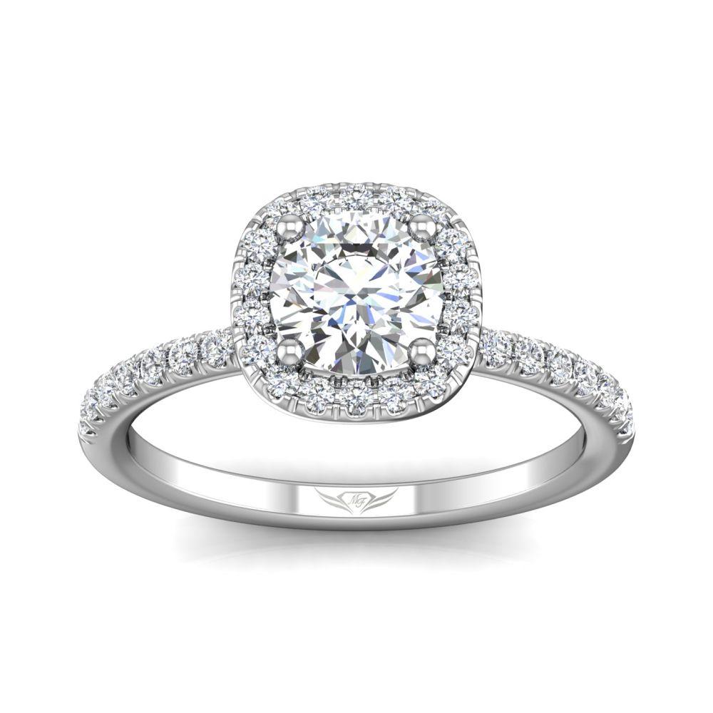 Vincents Fine Jewelry | Martin Flyer | Cutdown Micropave Engagement Ring