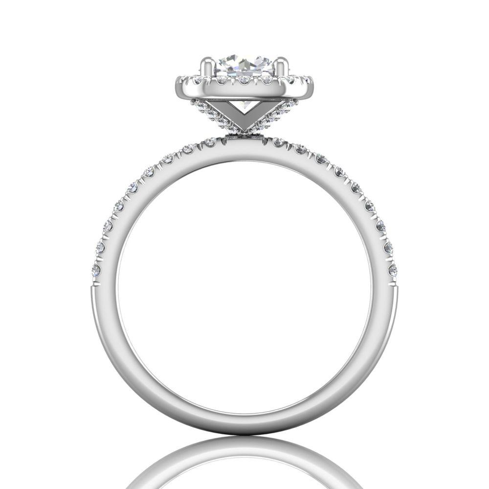 Vincents Fine Jewelry | Martin Flyer | Cutdown Micropave Engagement Ring