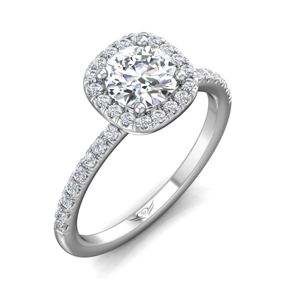 Vincents Fine Jewelry | Martin Flyer | Cutdown Micropave Engagement Ring