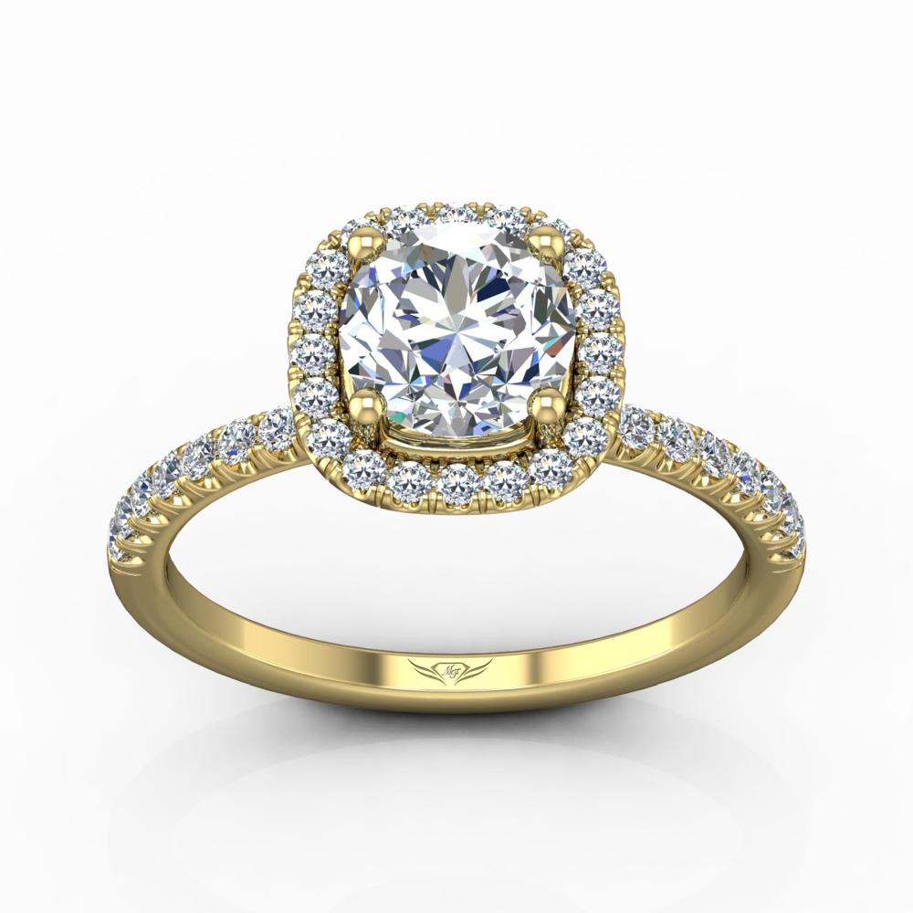 Vincents Fine Jewelry | Martin Flyer | Cutdown Micropave Engagement Ring