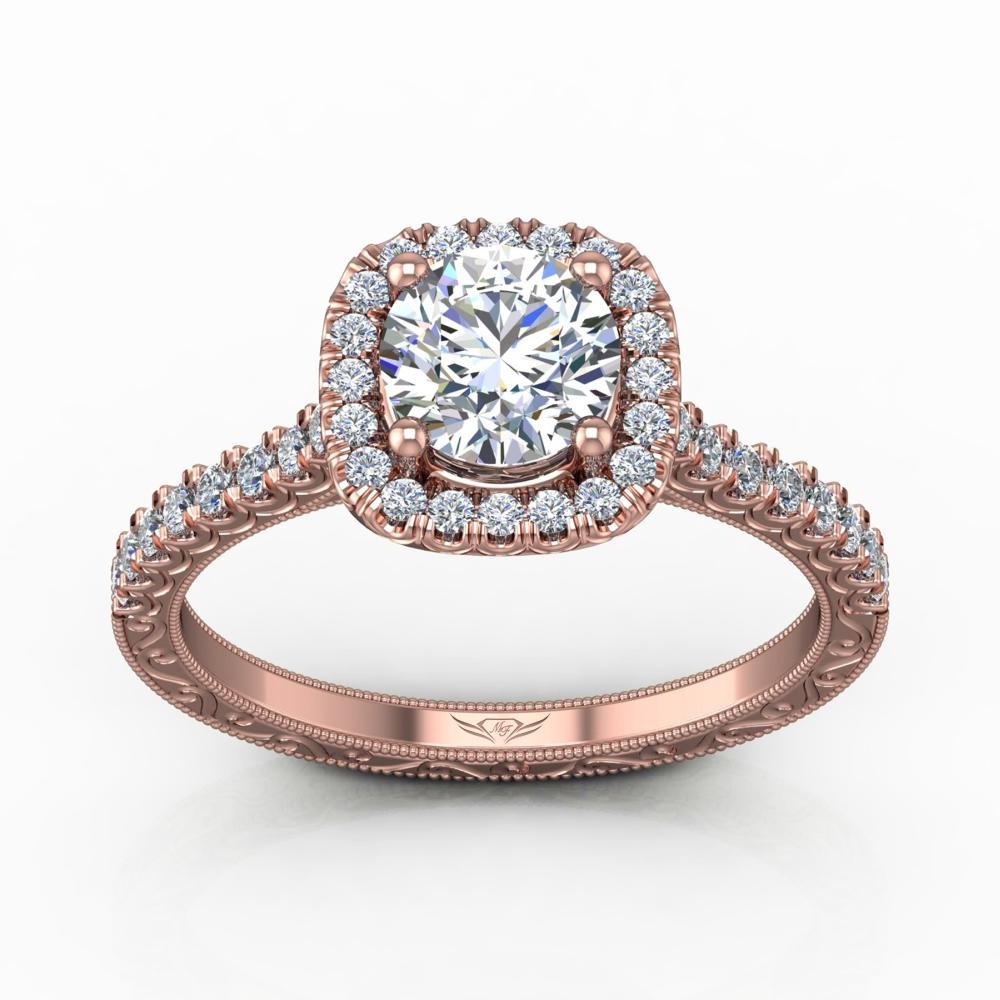 Vincents Fine Jewelry | Martin Flyer | Cutdown Micropave Engagement Ring
