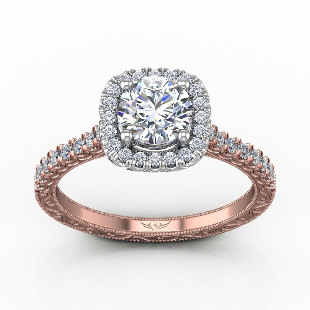 Vincents Fine Jewelry | Martin Flyer | Cutdown Micropave Engagement Ring