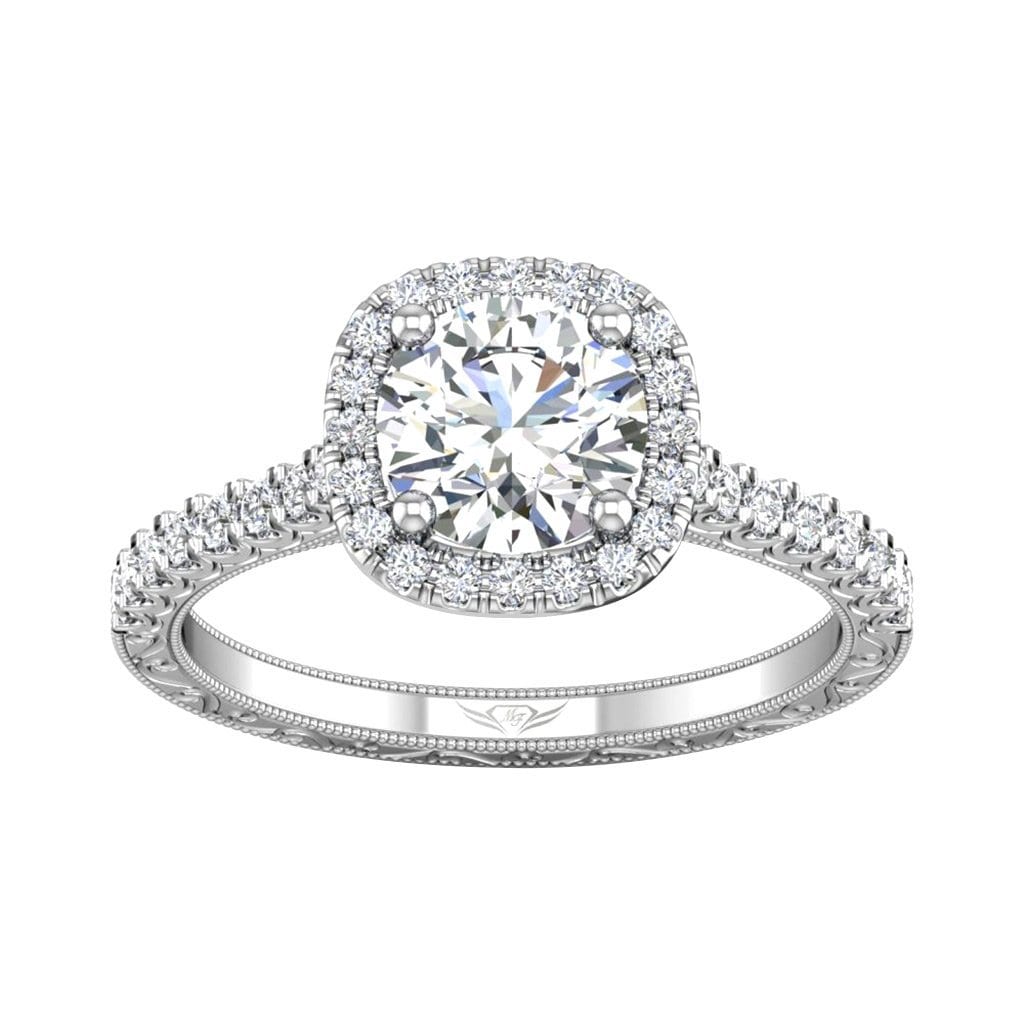 Vincents Fine Jewelry | Martin Flyer | Cutdown Micropave Engagement Ring