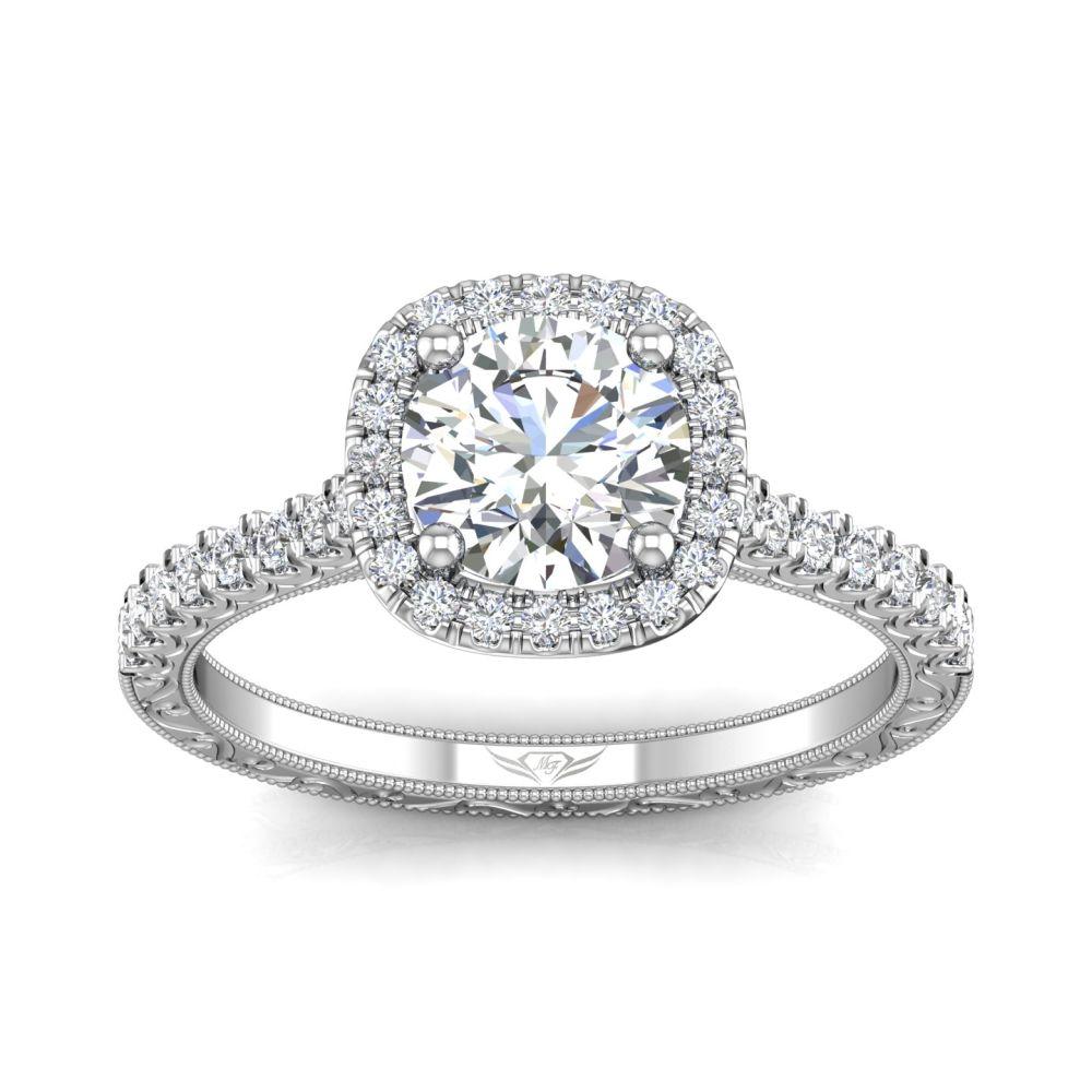Vincents Fine Jewelry | Martin Flyer | Cutdown Micropave Engagement Ring